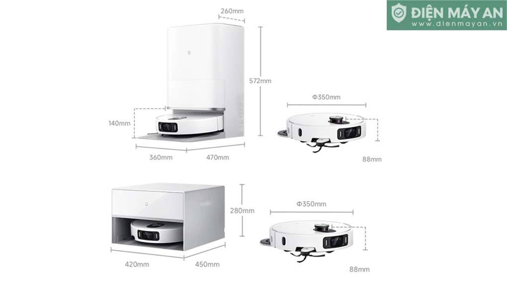 Robot hút bụi lau nhà Xiaomi Mijia 5 Pro 2026